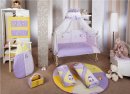Комплект в детскую кроватку Feretti Bee Violet Prestige LONG 6 предметов