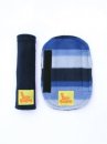 Реверсивные накладки на плечевые ремни Buggysnuggle Blue Stripe / Navy