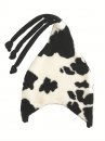 Детская шапочка Buggysnuggle Bsnug Loopy Black / White Cow Fur