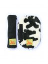 Реверсивные накладки на плечевые ремни Buggysnuggle Cow / Black Fleece