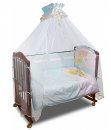 Комплект постельного белья в детскую кроватку Сонный Гномик Пуговки