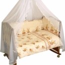 Комплект постельного белья в детскую кроватку Сонный Гномик Пчелки